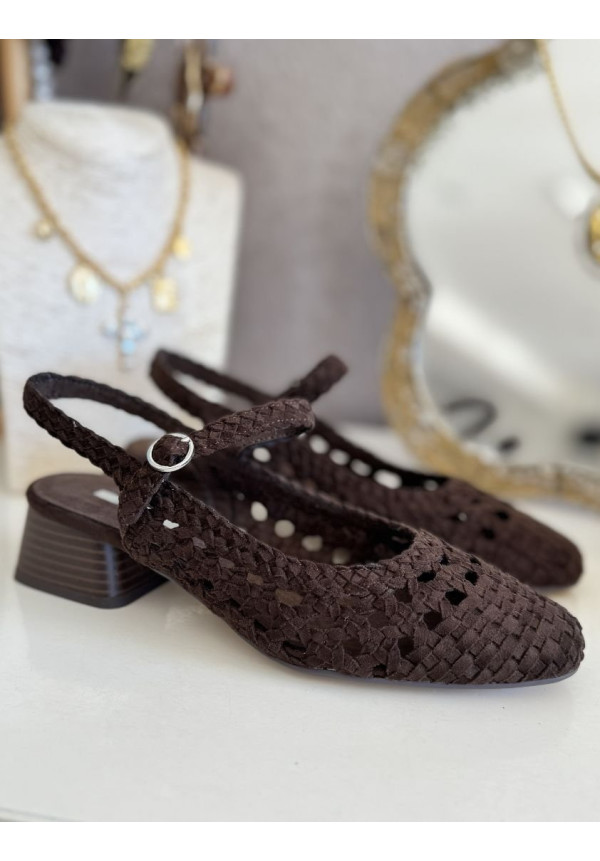 Mery Jane choco trenzado