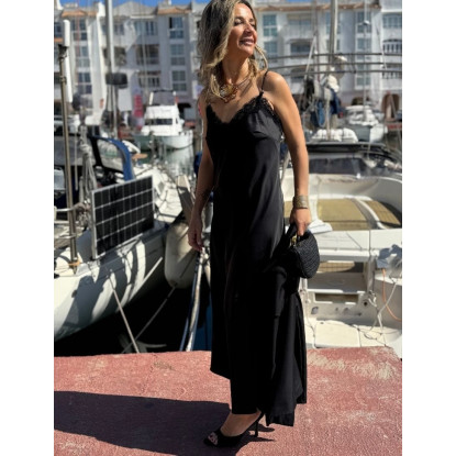 Vest lencero tirante negro 