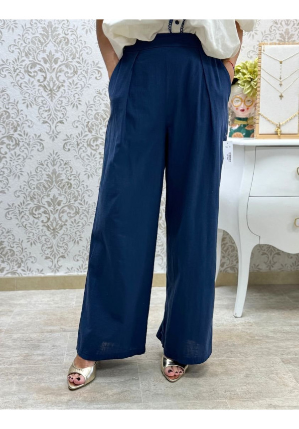 Pantalón lino pinza