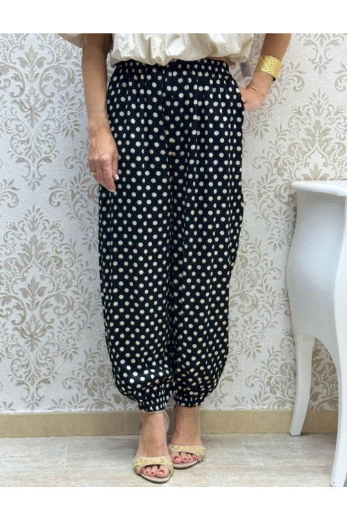 pant cogido lunar satén