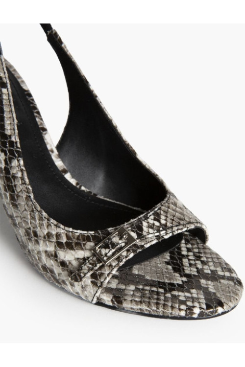 Sandalia tacón serpiente